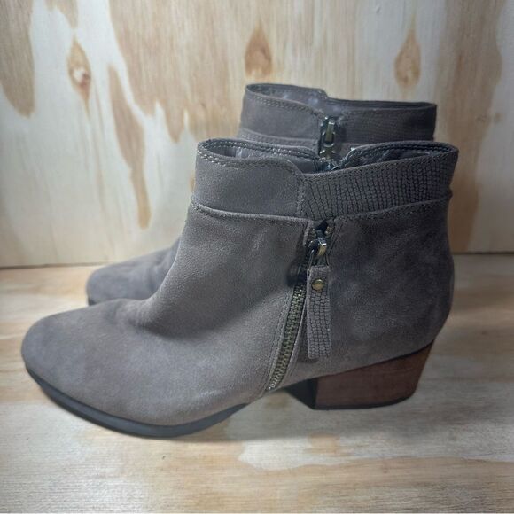 Blondo Taupe Suede Ankle Boots Women’s Size 8.5 - Picture 7 of 7